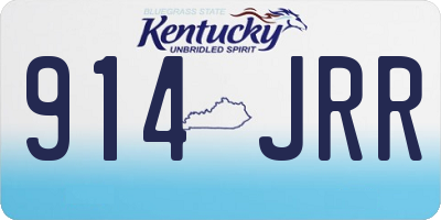 KY license plate 914JRR