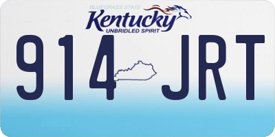 KY license plate 914JRT
