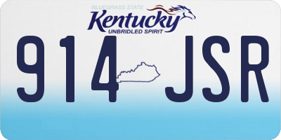 KY license plate 914JSR