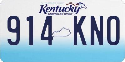 KY license plate 914KNO