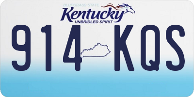 KY license plate 914KQS