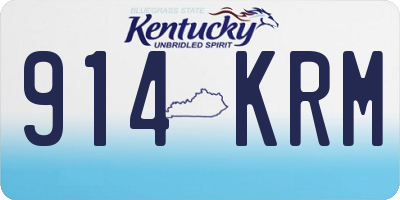 KY license plate 914KRM