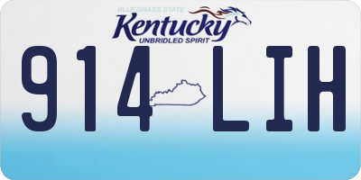 KY license plate 914LIH