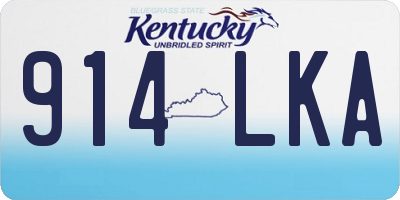 KY license plate 914LKA