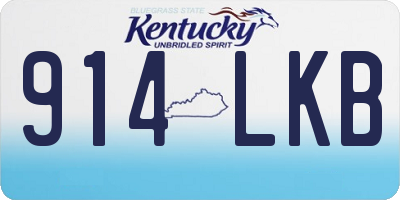 KY license plate 914LKB
