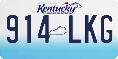 KY license plate 914LKG