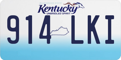KY license plate 914LKI