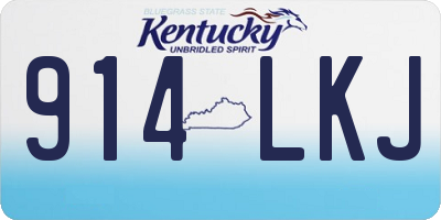 KY license plate 914LKJ