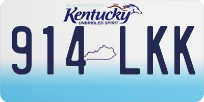KY license plate 914LKK