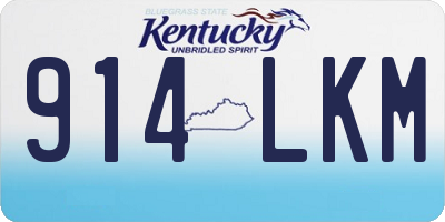 KY license plate 914LKM
