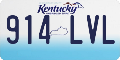 KY license plate 914LVL