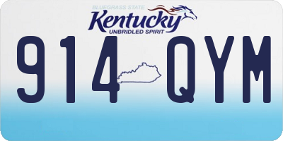 KY license plate 914QYM