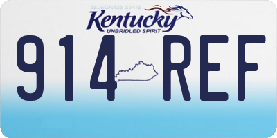 KY license plate 914REF