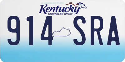 KY license plate 914SRA