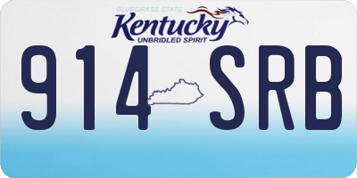 KY license plate 914SRB