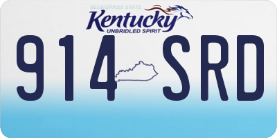KY license plate 914SRD