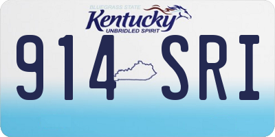 KY license plate 914SRI
