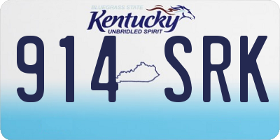KY license plate 914SRK