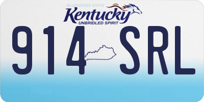 KY license plate 914SRL