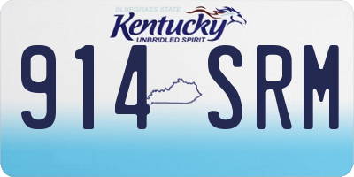 KY license plate 914SRM