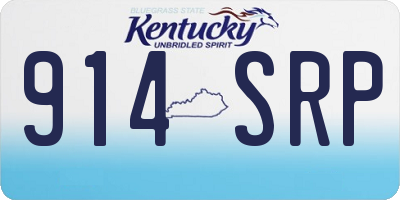 KY license plate 914SRP