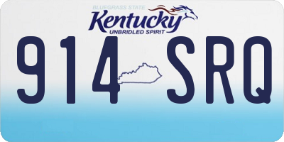KY license plate 914SRQ