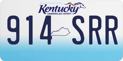 KY license plate 914SRR
