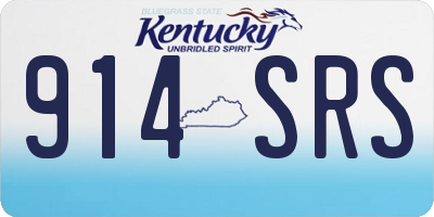 KY license plate 914SRS
