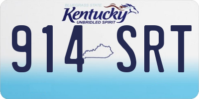 KY license plate 914SRT