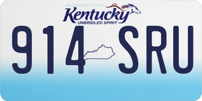 KY license plate 914SRU
