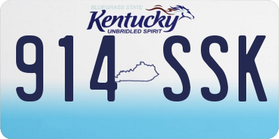 KY license plate 914SSK