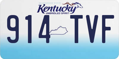 KY license plate 914TVF