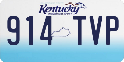 KY license plate 914TVP