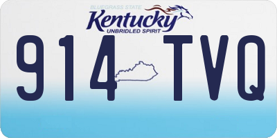 KY license plate 914TVQ