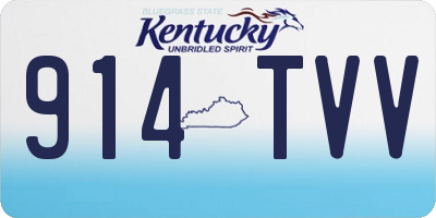 KY license plate 914TVV
