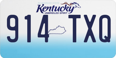 KY license plate 914TXQ