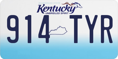 KY license plate 914TYR