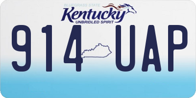 KY license plate 914UAP