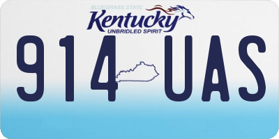 KY license plate 914UAS