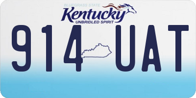 KY license plate 914UAT