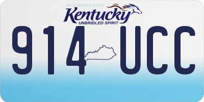 KY license plate 914UCC