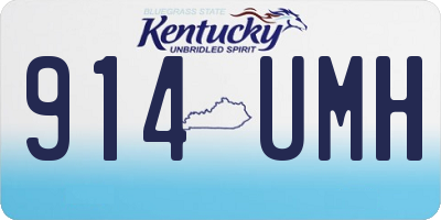 KY license plate 914UMH