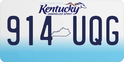 KY license plate 914UQG