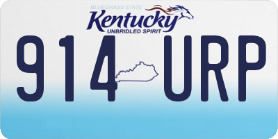 KY license plate 914URP