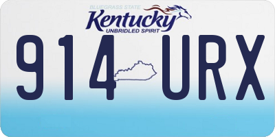 KY license plate 914URX