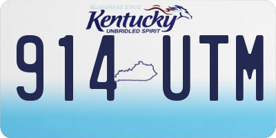 KY license plate 914UTM