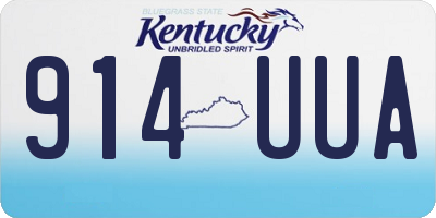 KY license plate 914UUA