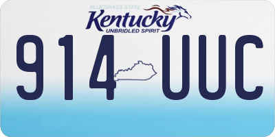KY license plate 914UUC