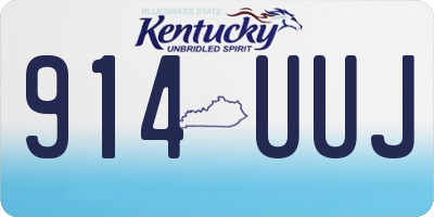 KY license plate 914UUJ