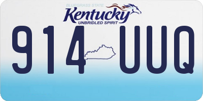 KY license plate 914UUQ